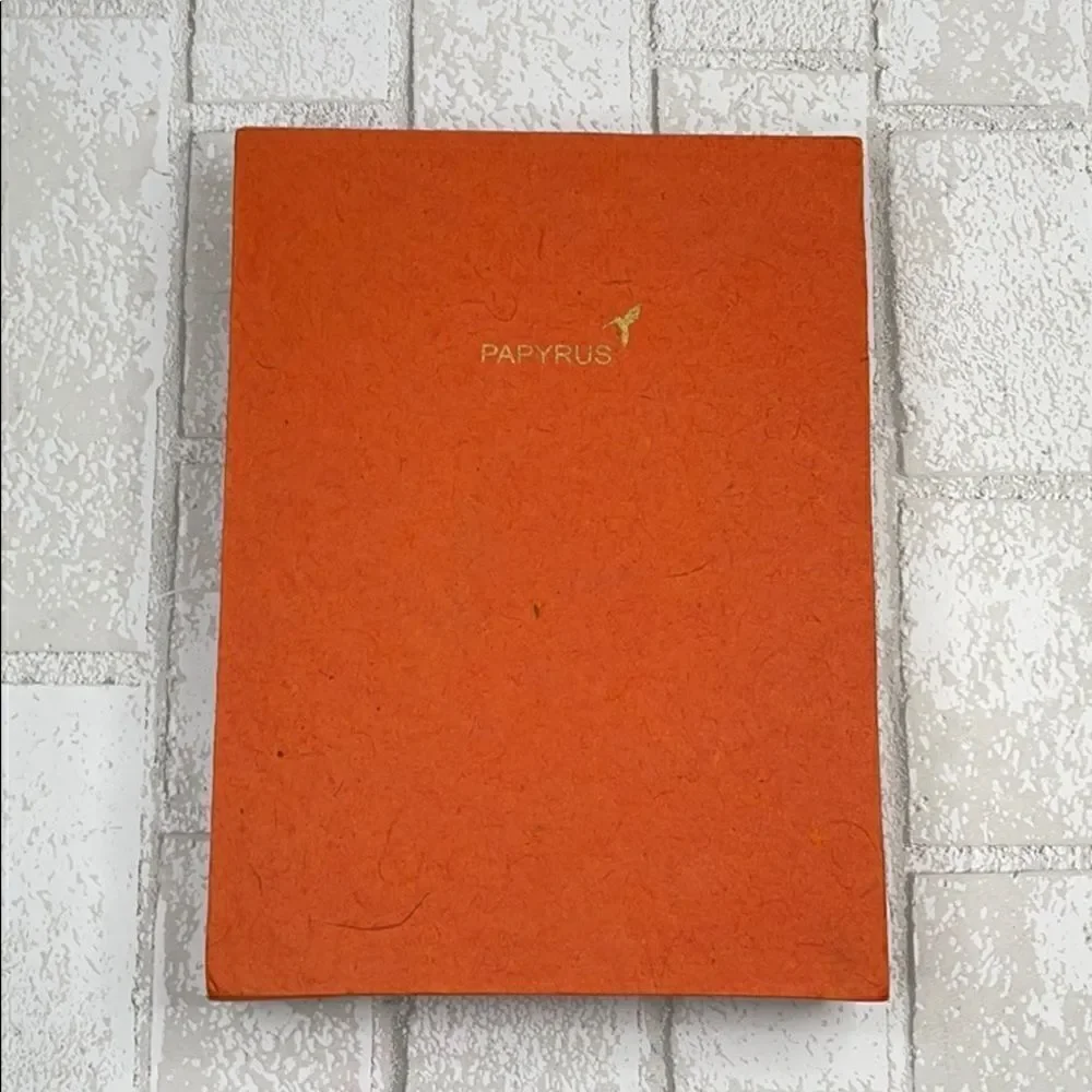 Papyrus Handmade Orange Unlined Notebook